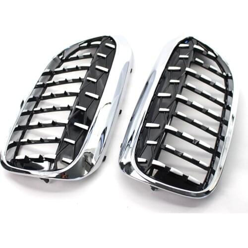 1 Pair Meteor Design Kidney Front Grille for BMW 5 Series G30 G38 2017-2019 Auto Modified Racing Grills Middle Grill Accessories