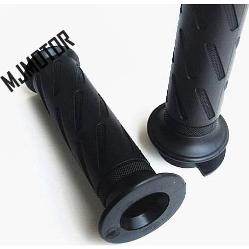 1pair/kit) Throttle handle Grip rubber black left and right side set for Chinese QJ Keeway Haojue HJ150-11A Motorcycle Part