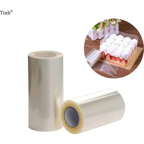 10M Transparent Mousse Cake Dessert Surrounding Hard Bounded Decorative Sheet the Cake Edges Plastic Baking Clear Acetate Roll