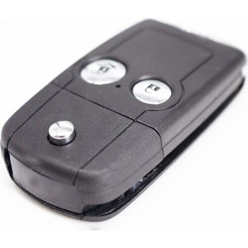2 Button Key Case for HONDA CIVIC ACCORD JAZZ CRV HRV Folding Replacement Remote Control Key Fob Case