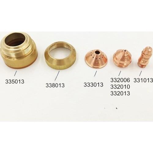 2Pcs 130 Plasma Cutting Gun Nozzle 332013 HC-1303 Accessories Electrode Nozzles 331013