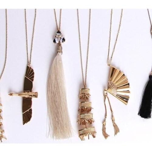 2018 High Quality Fashion Flying Wild Goose With Movable Wings Fans Luxury Necklace Jewelry For Party