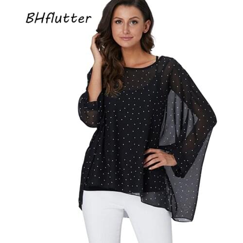 BHflutter Black And White Blouses