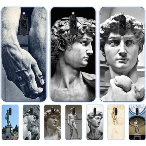 Silicon phone case for redmi 8a 8 note 8 PRO 8T 9S cover case for xiaomi mi 10 NOTE 10 PRO MI 9 lite Statue Michelangelo-david