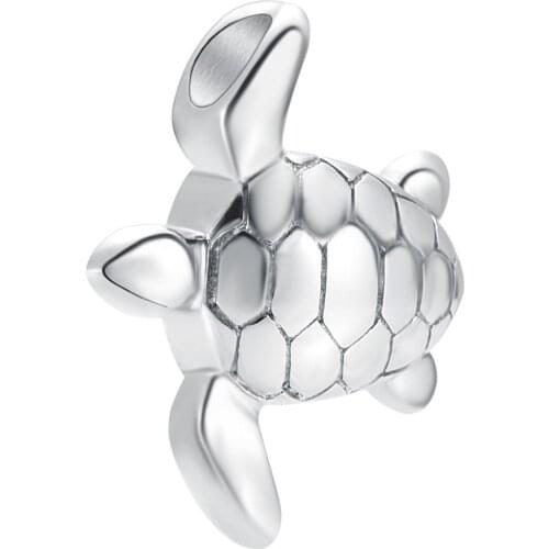 CMJ9949 Waterproof Turtle Keepsake Memorial Pendant Stainless Steel Cremation Jewelry Urn Pendant Necklace