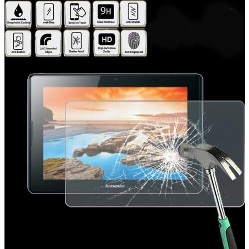 For Lenovo Tab A10-70 10.1 inch - Tablet Tempered Glass Screen Protector Cover HD Quality Screen Film Protector Guard Cover