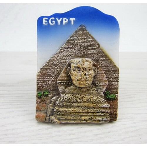 Egypt Tourist Souvenirs Fridge Magnets Sphinx Resin Refrigerator Magnetic Stickers Home Decor Creative Decoration Tourism Gift