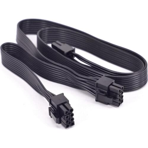 PCI-e 8Pin 1 to 2 Port 6+2pin Spliter Power Supply Cable Dual PCIe 8 Pin 6Pin for Corsair CX850M CX750M CX600M CX500M CX430M