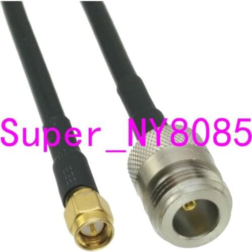 RG58 Cable N Female Jack to SMA Male Plug Straight 6inch~20M