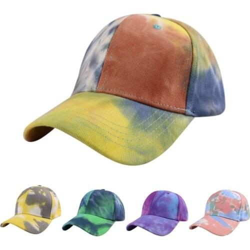 New Fashion Summer Tie-Dye Ponytail Baseball Cap Spring Men Women Trend Lovers Colorful Snapback Hat Outdoor Adjustable Sun Hat