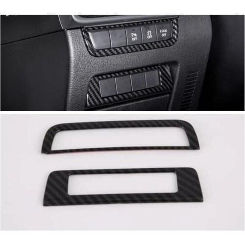 Car Left Middle Control Front Head Lights Lamp Switch Buttons Cover Trim For Mazda 3 Axela 2019 2020 Car Styling Accessories