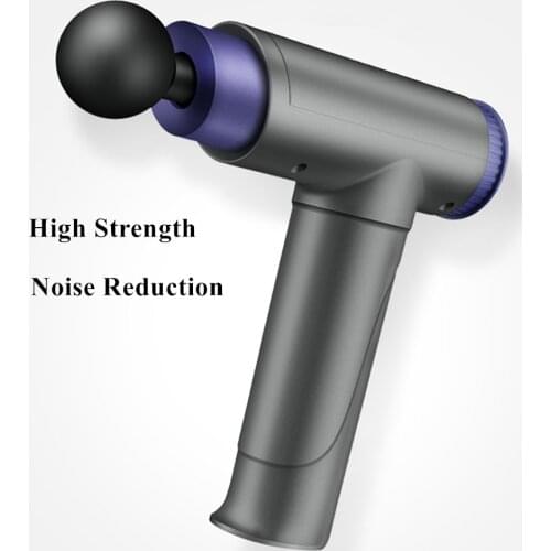 LCD Display Massage Vibration Gun Muscle Pain Body Neck Relaxation Massager Noise Reduction Design Multi-head For Male Female