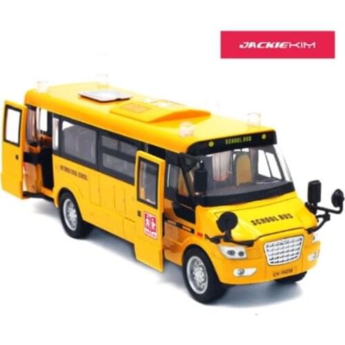 1:32 Scale America School Bus Miniature Car Model Educational Toys Alloy Diecast Toy Vehicles Model For Kids Gifts