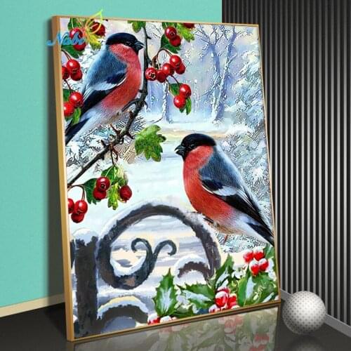Nabi 5D DIY Square Diamond Painting Bird Rhinestones Picture Round Diamond Embroidery Sale Animal Cross Stitch Mosaic Crafts Kit