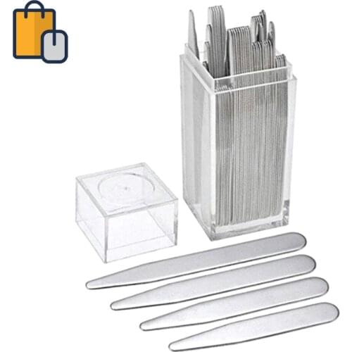 Different Sets Stainless Steel Collar Stays For BF Business Man Shirt Bone Stiffeners Inserts Fathers Day Gift New