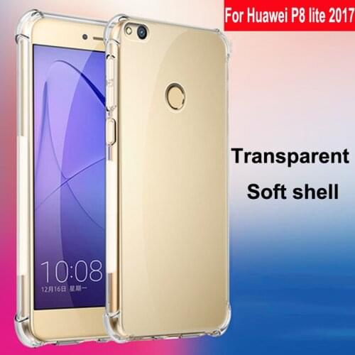 Luxury Shockproof Clear Soft Case Capa For Huawei P8 lite 2017 Phone Cases Silicone Back Cover For Huawei P8lite TPU Shell