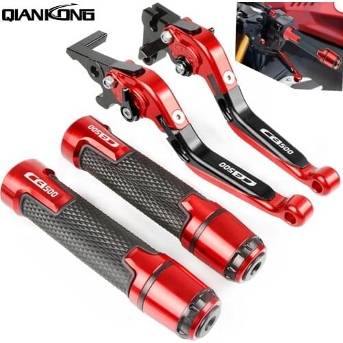 For Honda CB500 CB 500 1994 1995 1996 Motorcycle Accessories Handle Lever CNC Adjustable Folding Brake Clutch Lever Handgrip