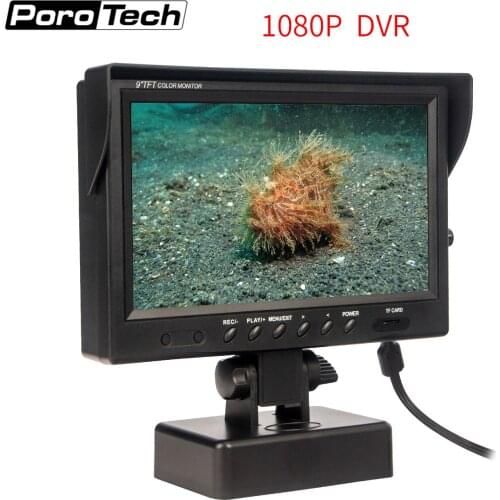 S90HR 9inch 1080P Display monitor video recorder battery powered AV input for undercamera endoscope Rotate the screen, zoom in