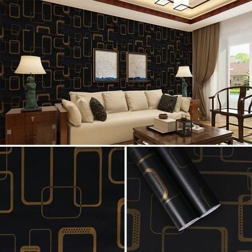 PVC Wall Sticker Modern 3D Fashion Frame Wallpaper Living Room Abstract Art Decor Self-Adhesive Stickers New Style Decorative