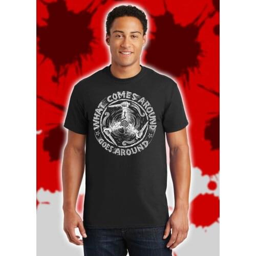 What Comes Around, Goes Around. Karma Revenge Norse Viking T-Shirt. Summer Cotton Short Sleeve O-Neck Mens T Shirt New S-3XL