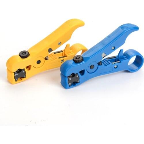 Universal Cable Stripper Cutter for RG59 RG6 RG7 RG11 Wire Coaxial Stripping Tool
