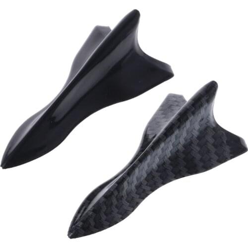 EVO-Style Pu Rear Roof Shark Fins Spoiler Shark Fin Diffuser Vortex Generator Car Roof Spoiler Bumper 1Pcs Universal