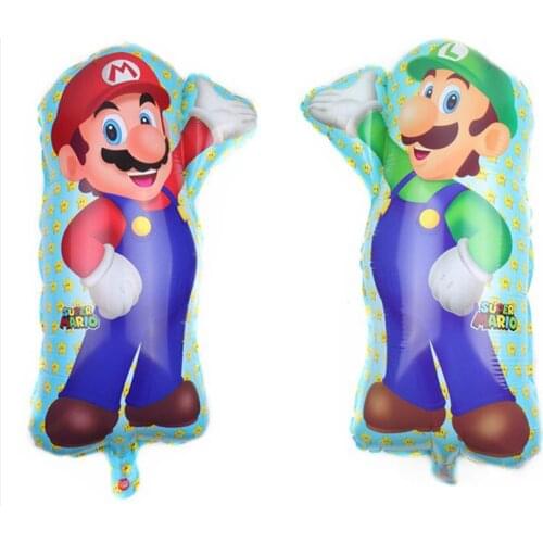 Super Mario Theme Aluminum Film Balloon Childrens Birthday Wedding Christmas Halloween Party Decoration Balloon Kids Toys