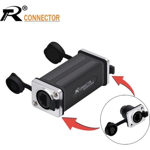 1pc IP65 Waterproof RJ45 Coupler Connector Straight Adapter,RJ45 female Ethernet connector,IP65 panel mount adapter
