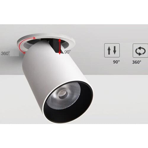 10pcs/lot Adjustable 10W 15W 25W 50W Cob Downlights AC110V-220V Led Wall Washer Spot Light For Hotel clothing Store