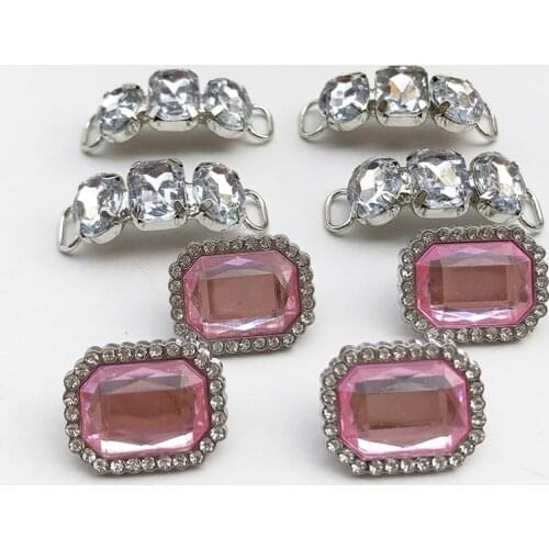 Adapter 1970 s gem pink shoes buckle DIY decoration high and low canvas shoes to help board AF1 personality men and women