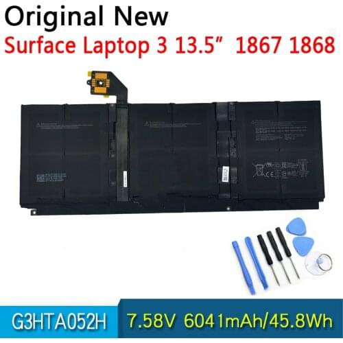 New Original G3HTA052H Laptop Tablet battery For Microsoft surface Laptop3 battery DYNT02 6041mAh 7.58V 45.8Wh