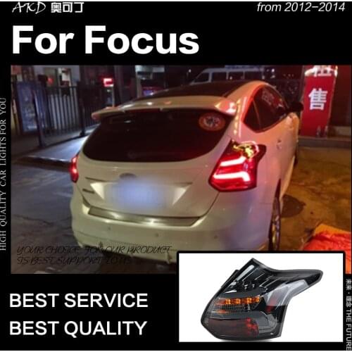 Car Styling for Ford Focus Tail Lights 2012-2014 Focus 3 Hatchback LED Tail Lamp LED DRL Signal Brake Reverse auto Accessories