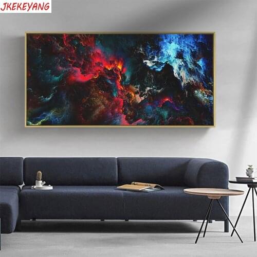 Large 5D Diy diamond painting Colored clouds Diamond Mosaic Rhinestone Embroidery cross stitch Y3828