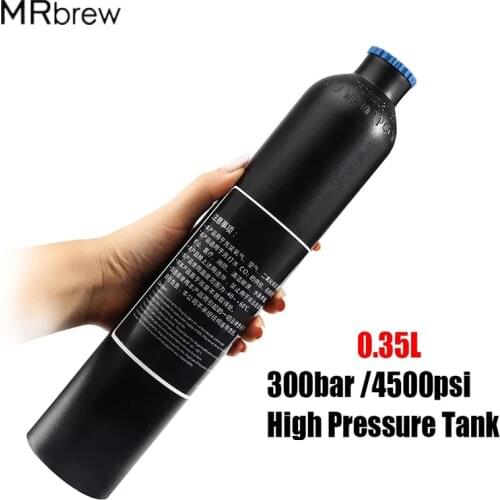 Paintball Cylinder 4500Psi Aluminum CO2 Air Tank 0.35L High Pressure Soda Bottle Filling Tank Cylinder M18x1.5 Refill Cylinder