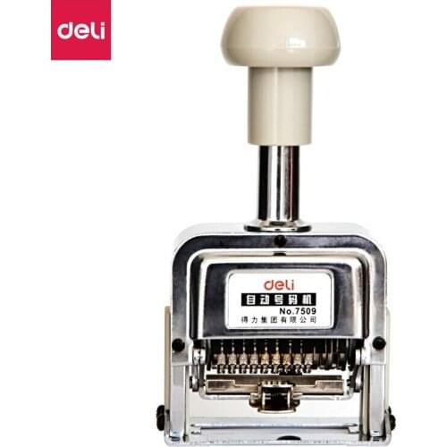 Deli 9 Digital Office Financial Automatic Numbering Machine / Coding Machine Office and School Supplies