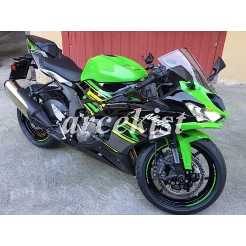 Injection Mold New ABS Motorcycle Fairings Kit Fit for kawasaki Ninja ZX6R 2019 6R 636 body set Custom Free Green