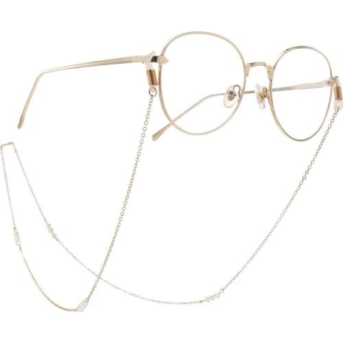 JGL0060 2020 latest design Fashion bead chain colorful crystal handmade glasses chain reading glasses chain lady jewelry