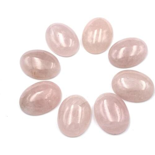 Rose Quartz stone Dome Oval Cabochon Flat Back stone cabochons 8x10mm 12x16mm 13x18mm 18x25mm