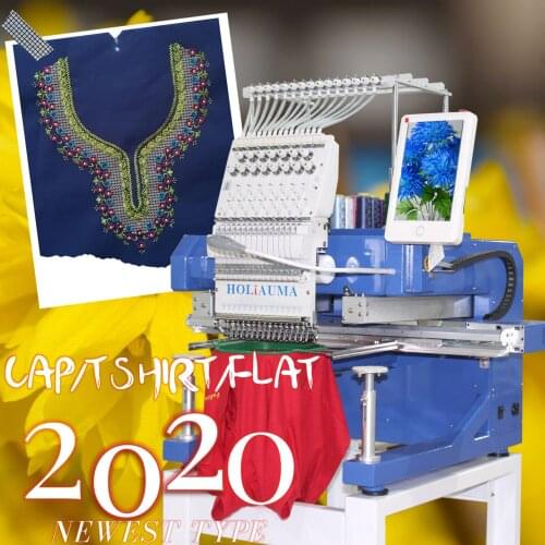 Single head flat garment pillow towel bag t-shirt cap computer embroidery machine Computerized monogram machine