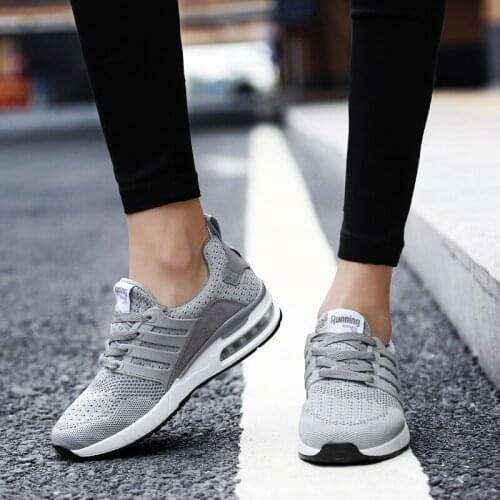 Sneakers Women Air Cushion Walking Shoes New Unisex Running Shoes Female Sport Breathable Light Comfortable Trainers Big Size 45