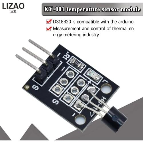 KY-001 3pin DS18B20 Temperature Measurement Sensor Module Diy Starter Kit KY001