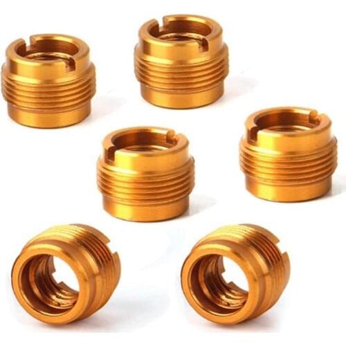 Top Deals 6 Pieces Female Threaded Nut Screw Adapters Microphone Clip Holder Nut Adapters for Mic Micphone Stand