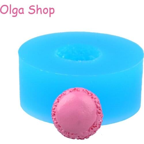 GYL020 11.3mm Tiny Macaron Silicone Mold - Sugarcraft Miniature Food Fondant Candy Chocolate Resin Earring Jewelry Pendant