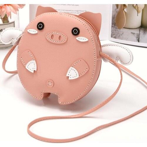DIY Cute Baby Mini Shoulder Bag PU Leather Cute Wallet Animal Children Coin Purse Kids Handmade Bag Kawaii Princesse Clutch