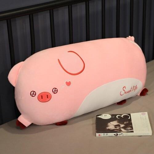 Soft Animal Cartoon Pillow Cushion Cute Fat Pig Rabbit Deer Pillo Plush Toy Stuffed Lovely Kids Birthyday Gift Nap Stuffed Dolls