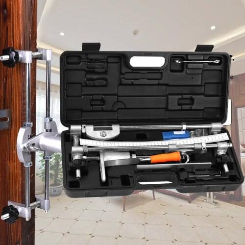 Door Lock Mortiser Kit Professional Locksmith Woodworking Hole Saw Opener Installation Mortising Jig Tool Maintenance Set