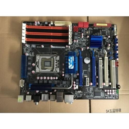 Original motherboard for ASUS P6T SE LGA 1366 DDR3 24GB USB2.0 Core i7 Extreme/Core i7 X58 Desktop motherborad Free shipping