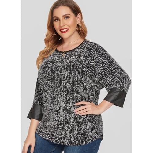 2020 Fall Women Long sleeve Loose T-shirt fashion ladies mom clothes Plus Size Womens tops 4XL 5XL 6XL