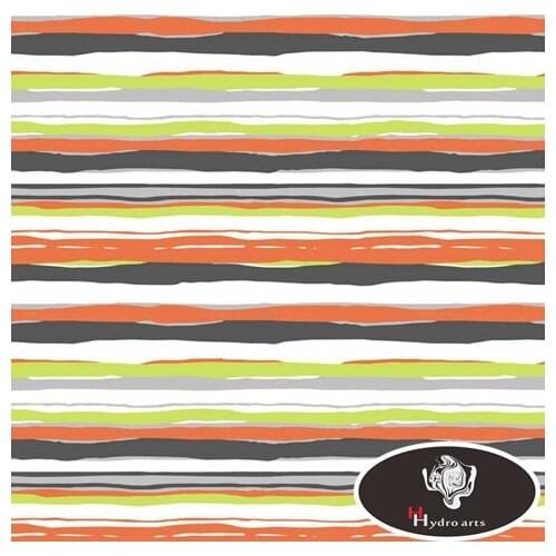 Excellent quality colorful stripes hydrographics film water transfer printing film 50cm wide aqua print HFP024