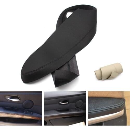 Car Left Driving Door Armrest Panels Leather Trim Cover Door Handle Leather Cover For BMW 3 Series E90 2005 2006 2007 - 2011